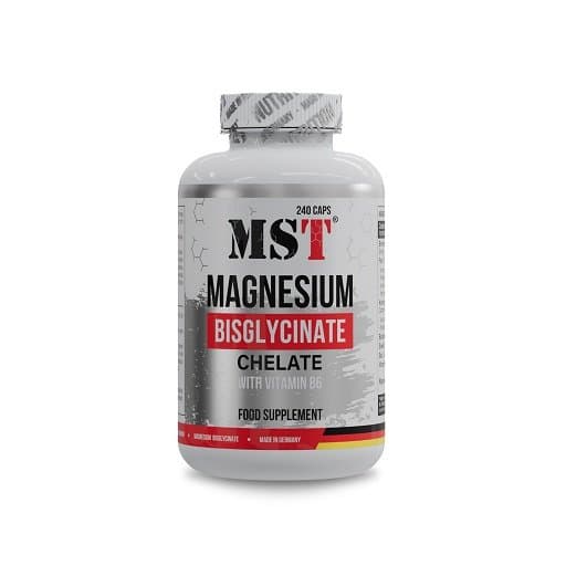MST - Magnesiumbisglycinatkelat med Vitamin B6 - 240 kapslar – MST förpackning