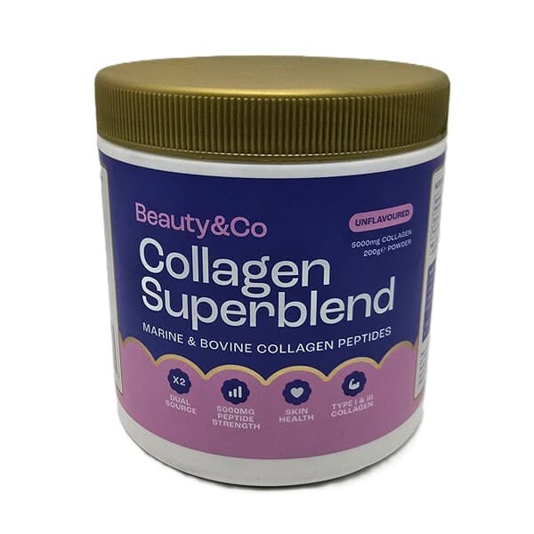 Beauty&CO - Collagen Superblend, Unflavoured - 200g – Beauty&CO förpackning