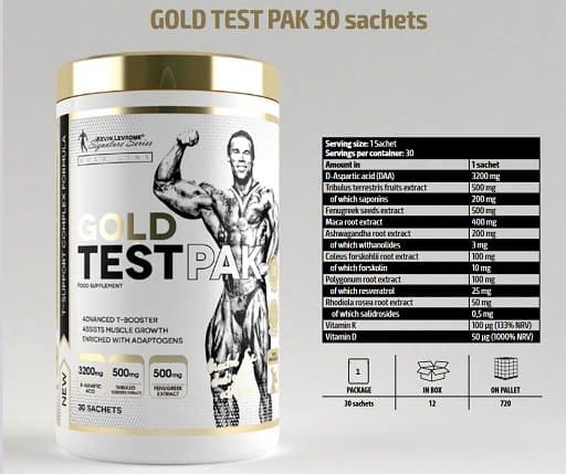 Kevin Levrone - Gold Test Pak - 30 portionspåsar
