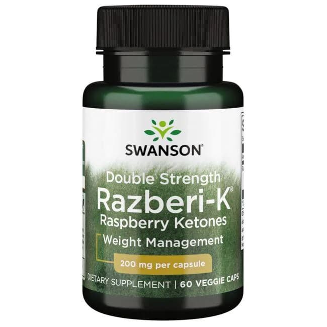 Swanson - Raspberry Ketones (Razberi-K) - 60 Veggie Caps – Swanson förpackning
