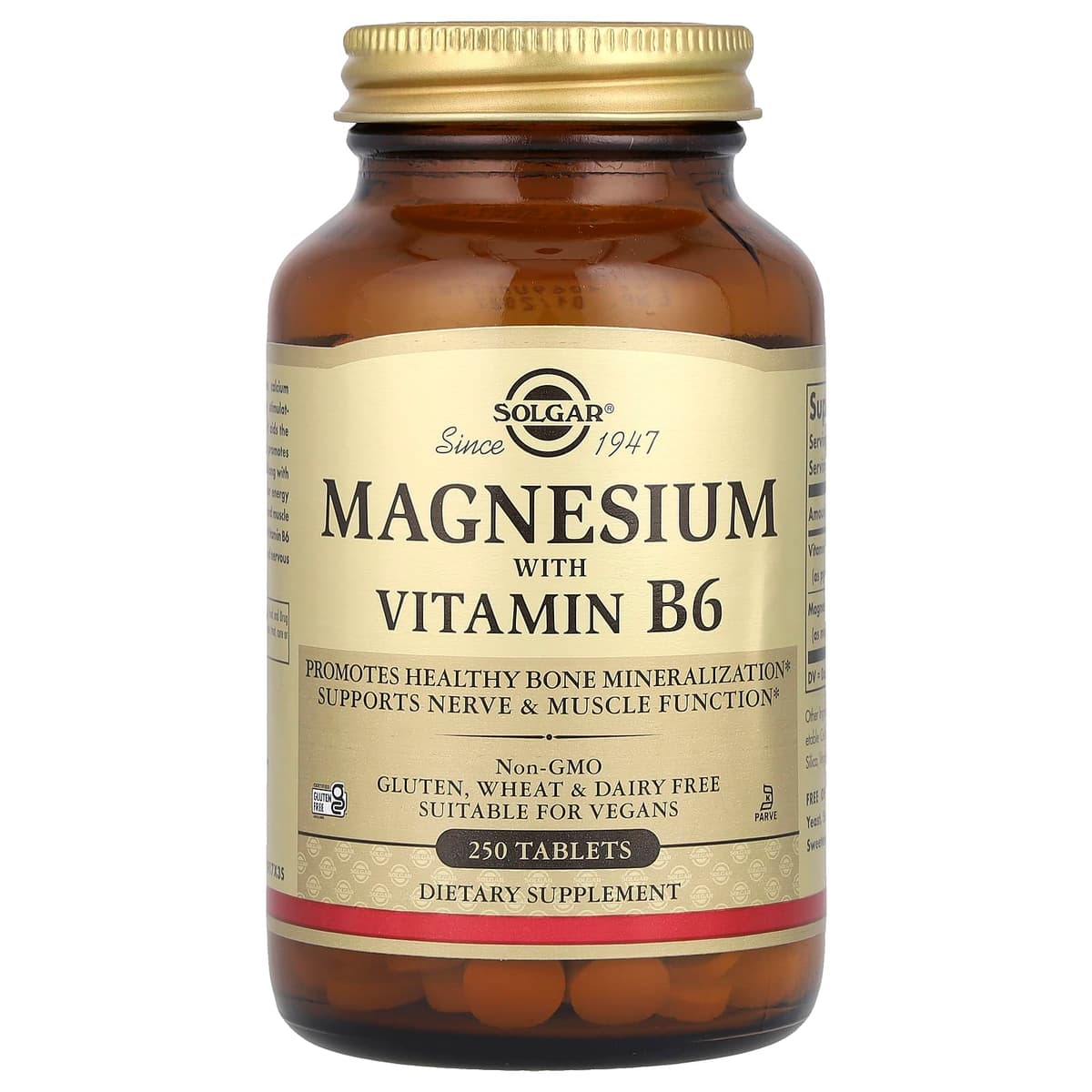 Solgar - Magnesium With Vitamin B6 – Solgar förpackning