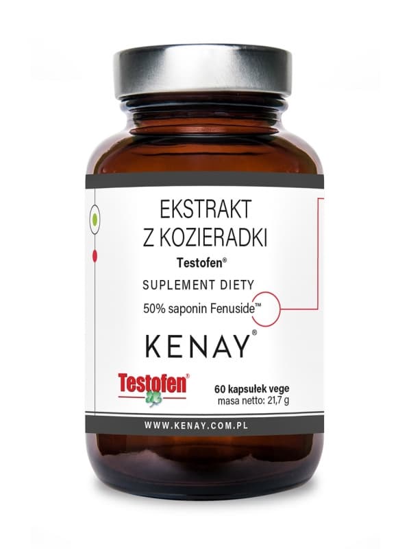 Kenay - Testofen bockhornsklöverextrakt - 60 kapslar – förpackning