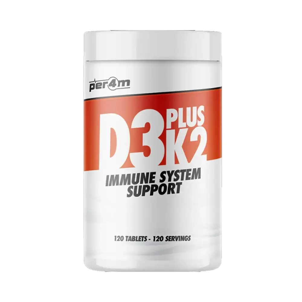 Per4m - D3 + K2 - Unflavoured - 120 tablets – Per4M förpackning