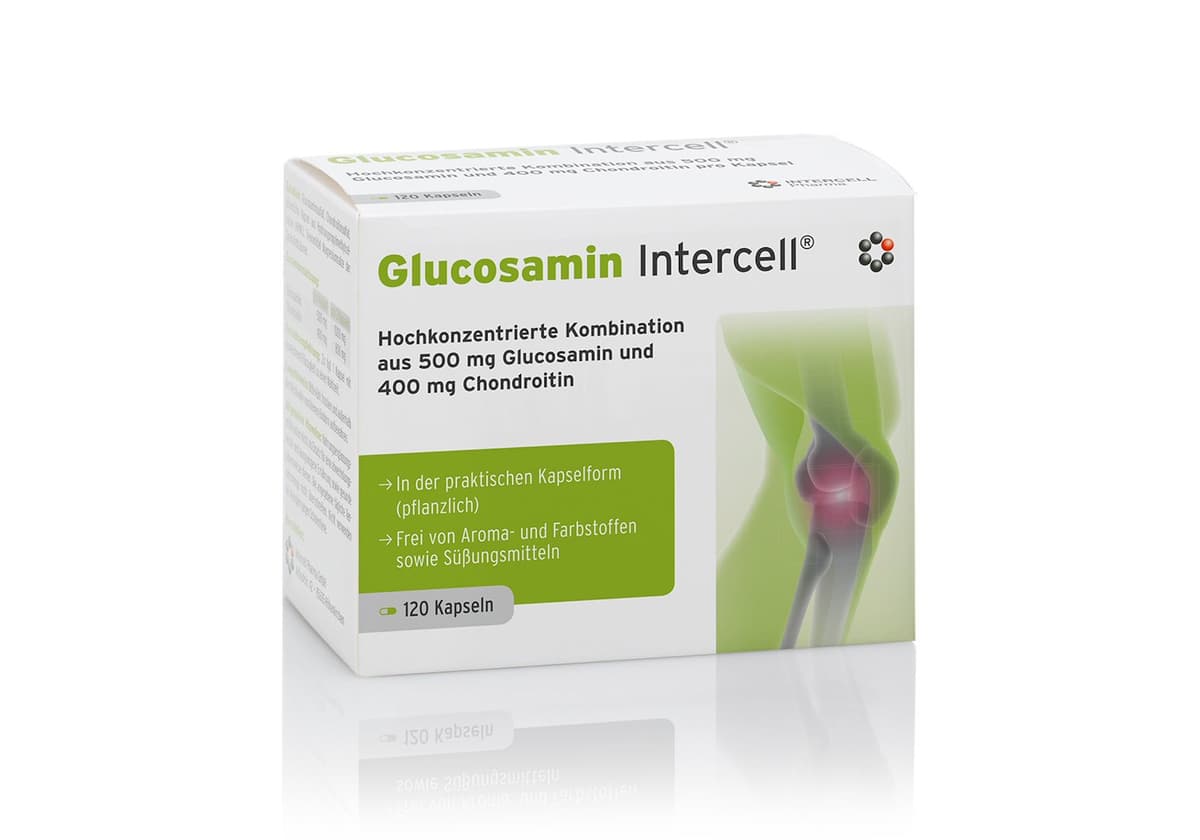 Intercell Pharma - Glucosamine - 120 Caps – Intercell förpackning
