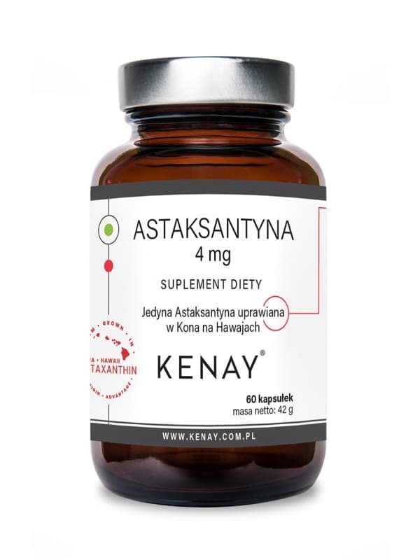 Kenay - Astaxantin - 60 kapslar – förpackning