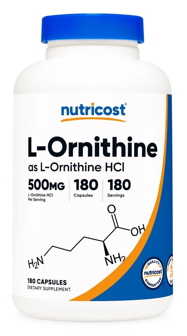 Nutricost - L-Ornithin - 180 Kapsler – Nutricost emballage