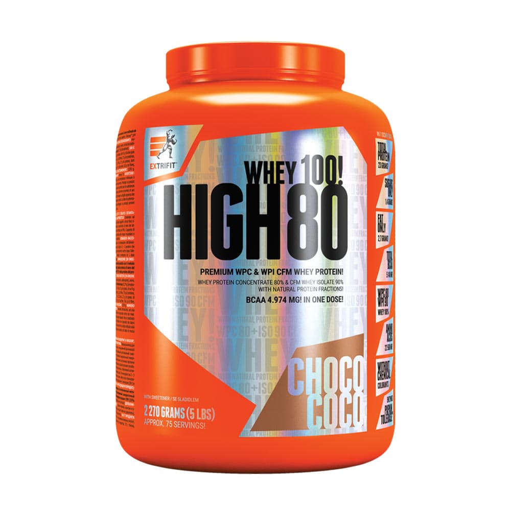 Extrifit - High Whey 80 Choklad och kokos, 2,27 kg