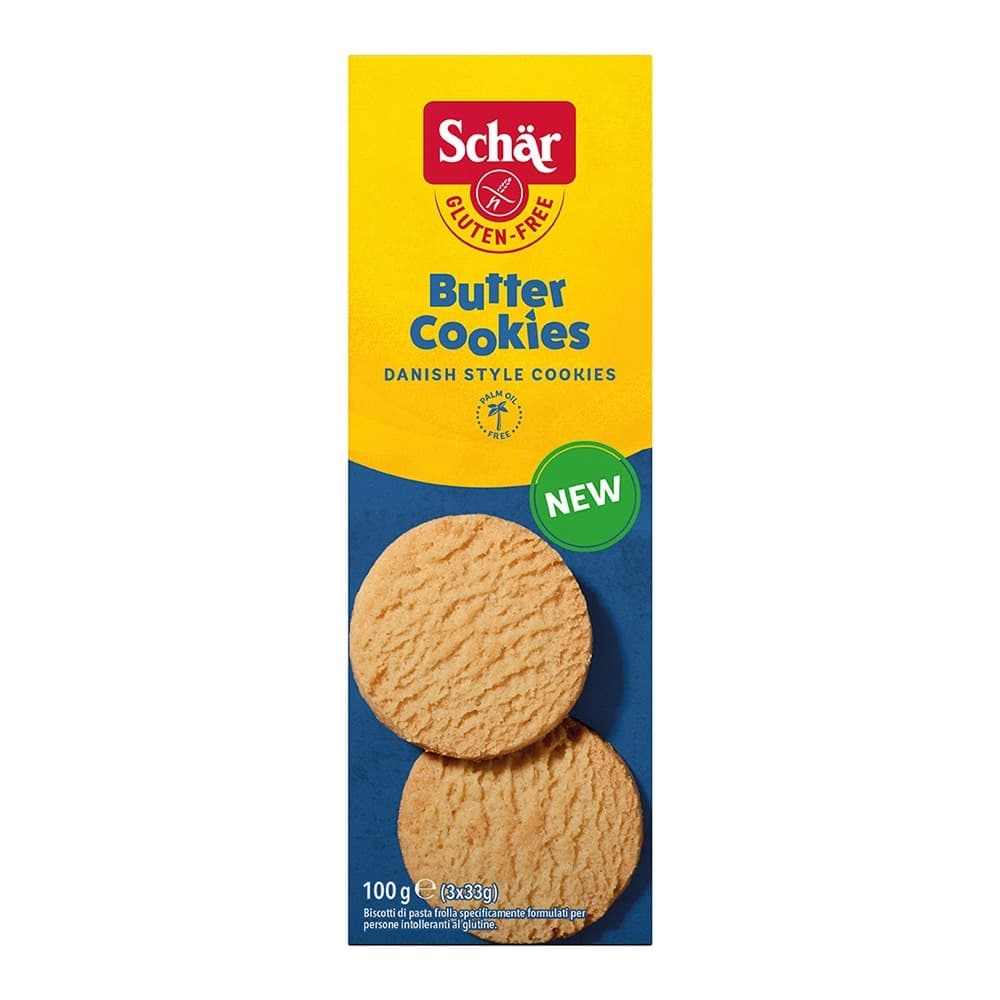Schar Herbatniki Smørkiks 100 g – Schär emballage