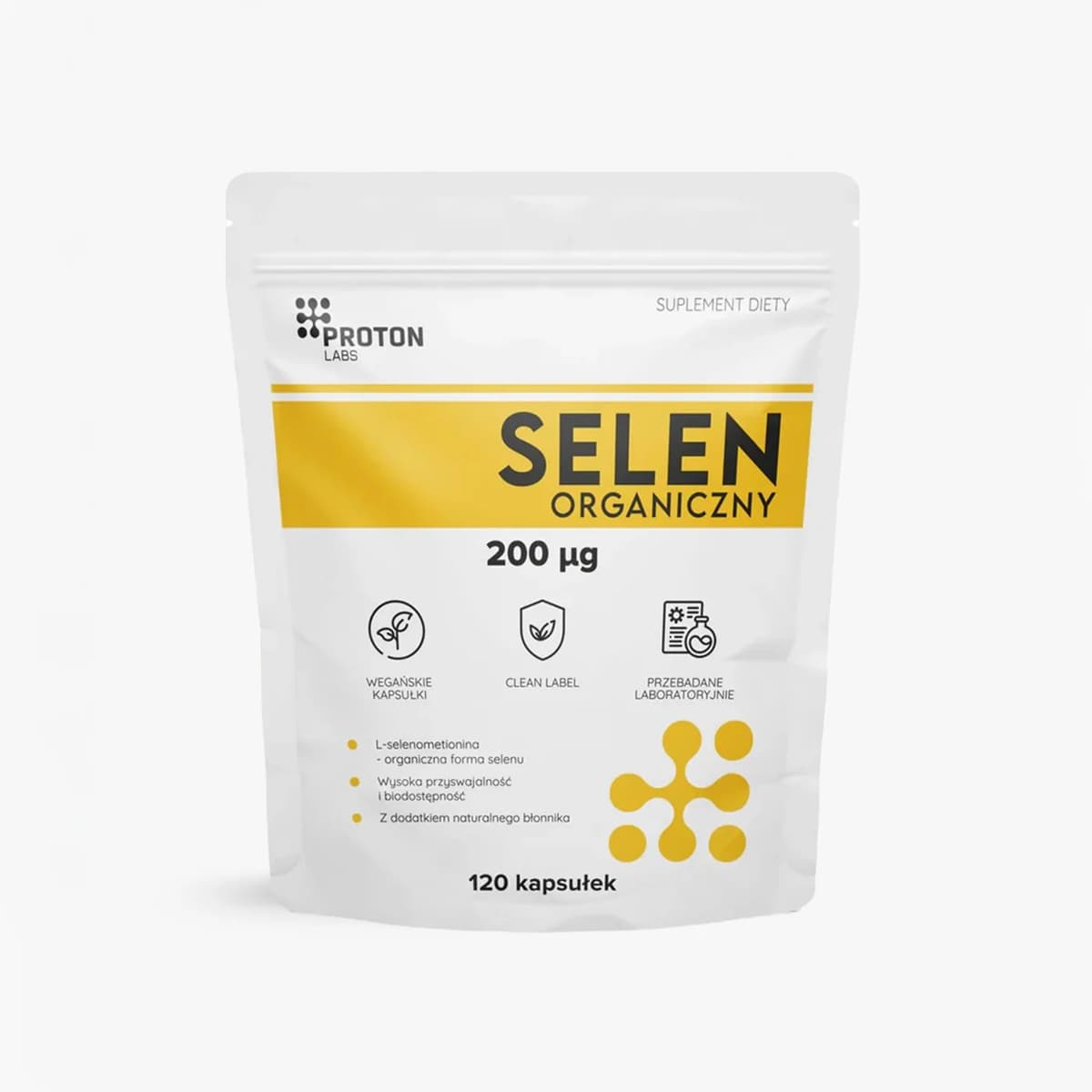 PROTON LABS - Selenium 120 Capsules – PROTON LABS förpackning