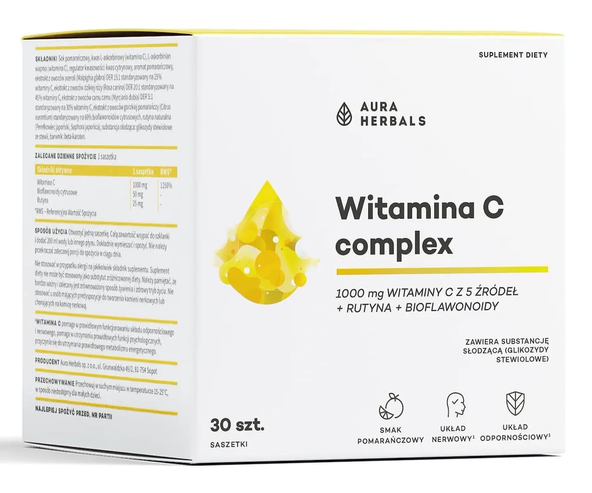 Aura Herbals - Vitamin C Complex – Aura Herbals förpackning