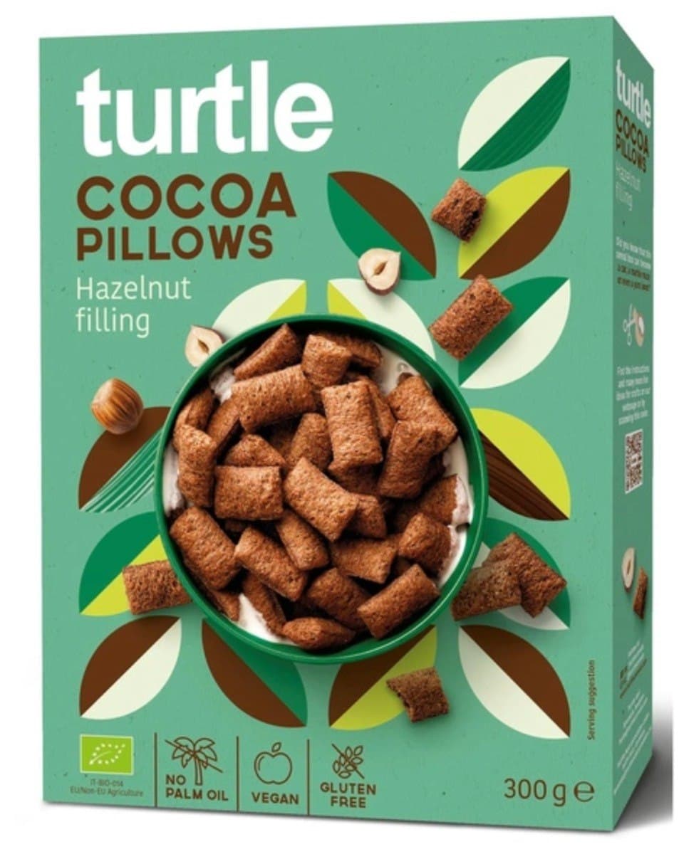 Turtle - Cocoa Pillows - 300g – Turtle förpackning
