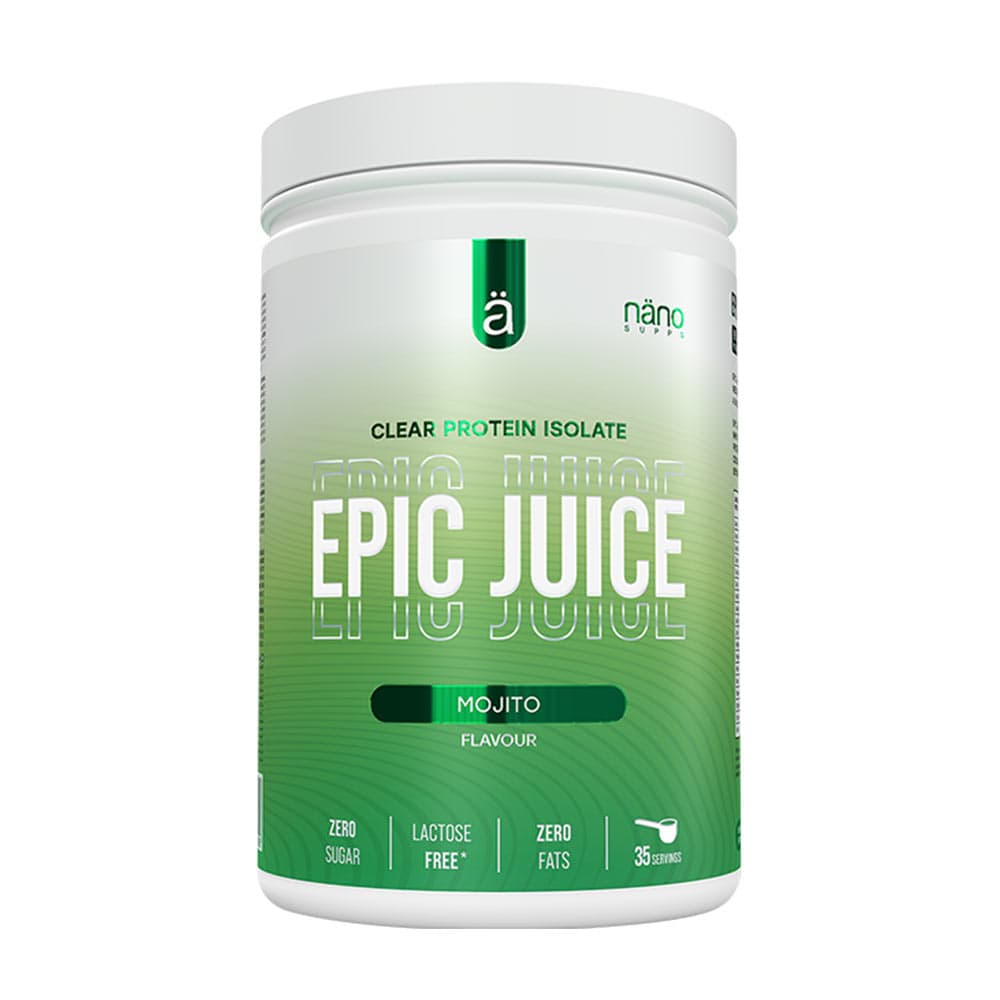 Nanosupps - Epic Juice - Clear Whey Protein Isolate – Nanosupps förpackning