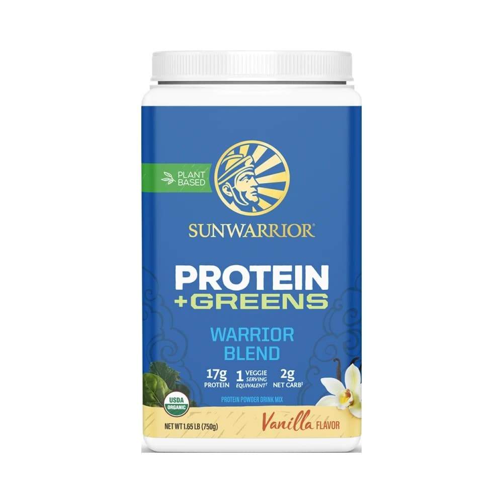 Sunwarrior - Warrior Blend + Greens Organic – Sunwarrior förpackning