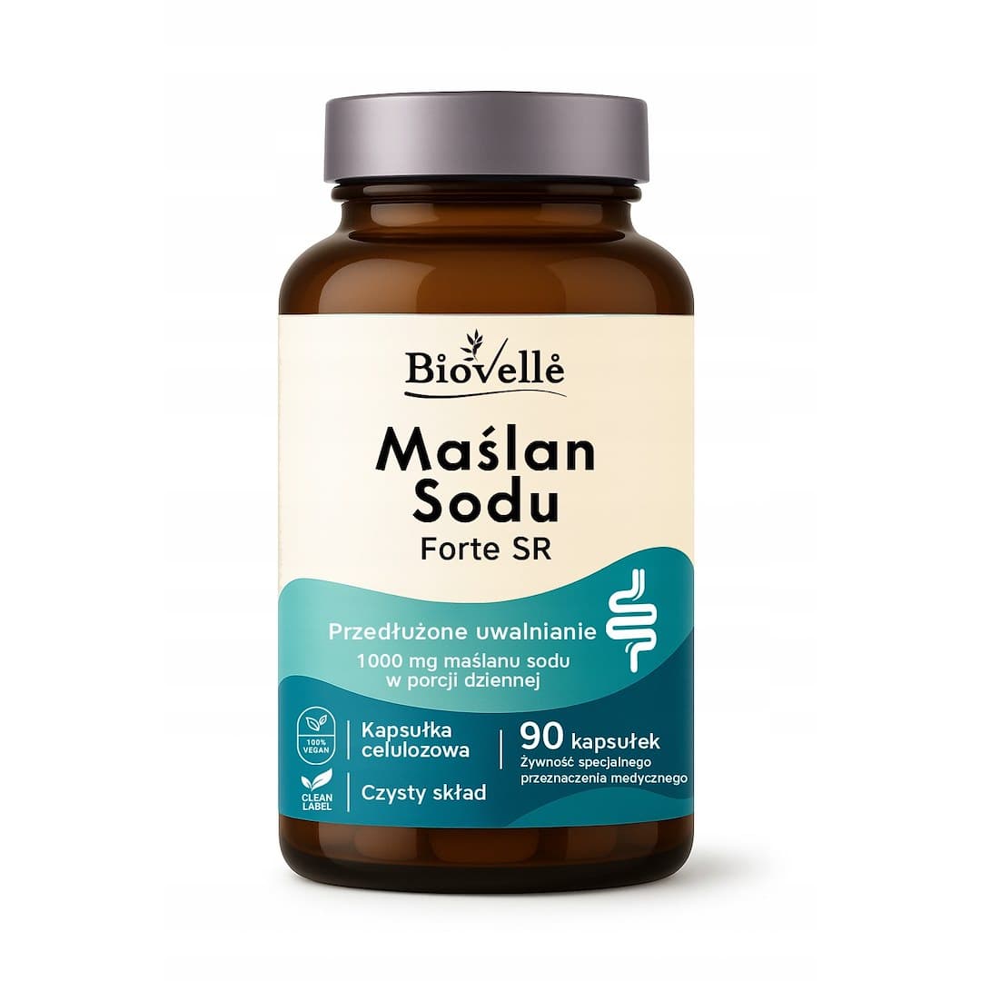 Biovelle - Natriumbutyrat Forte SR - 90 kapslar – förpackning