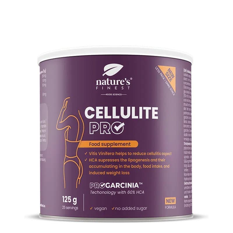 NUTRISSLIM D.O.O. - Nature's Finest Cellulite PRO 125 g – NUTRISSLIM D.O.O. förpackning