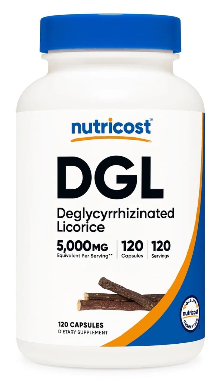 Nutricost - DGL Deglycyrrhizineret Lakrids - 120 Kapsler – Nutricost emballage