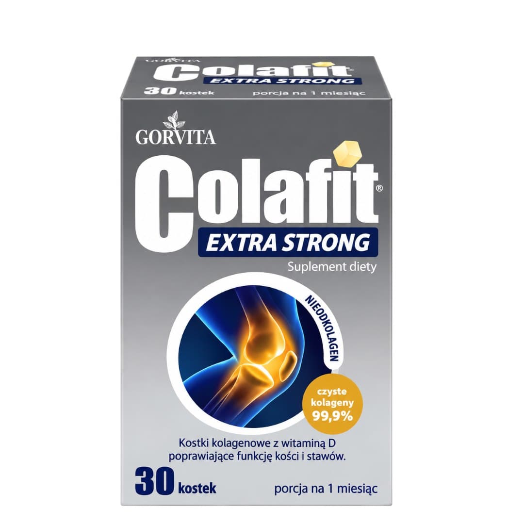Gorvita - Colafit Extra Strong Kolagen 99,9%, 30 kostek – Gorvita förpackning
