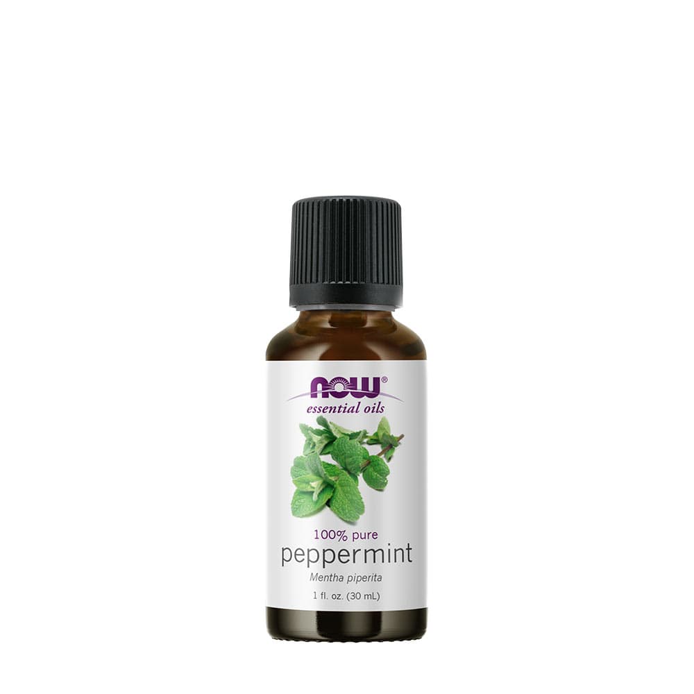 NOW Foods - Eteerinen öljy piparminttu - 30ml – NOW Foods pakkaus