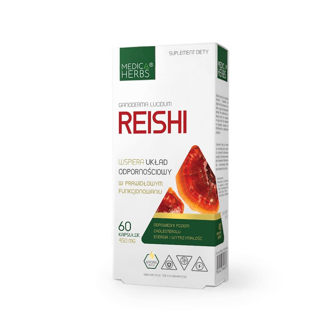 Medica Herbs - Reishi - 60 Caps – Medica Herbs förpackning