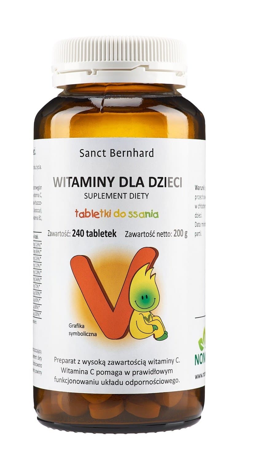 Kräuterhaus Sanct Bernhard - Children'S Vitamin - 120 Tabs – Kräuterhaus Sanct Bernhard förpackning