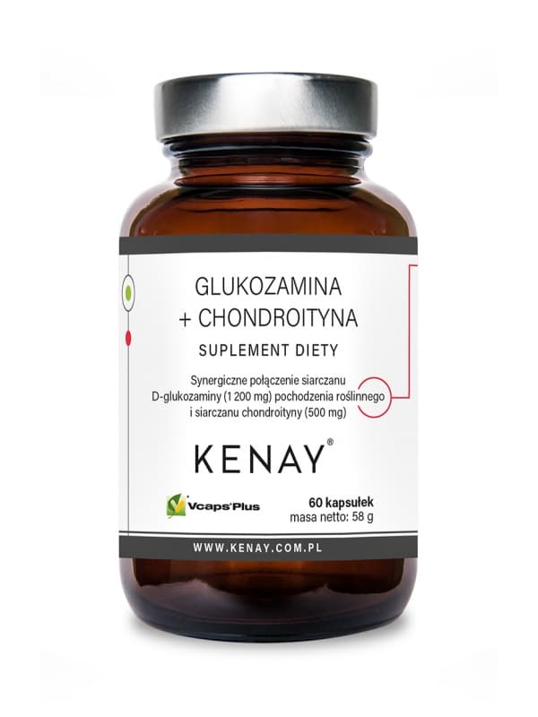 Kenay - Glukosamin och kondroitin - 60 kapslar