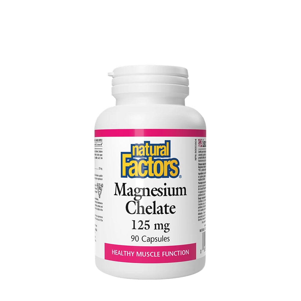 Natural Factors - Magnesium Chelate - 90 Caps – Natural Factors förpackning