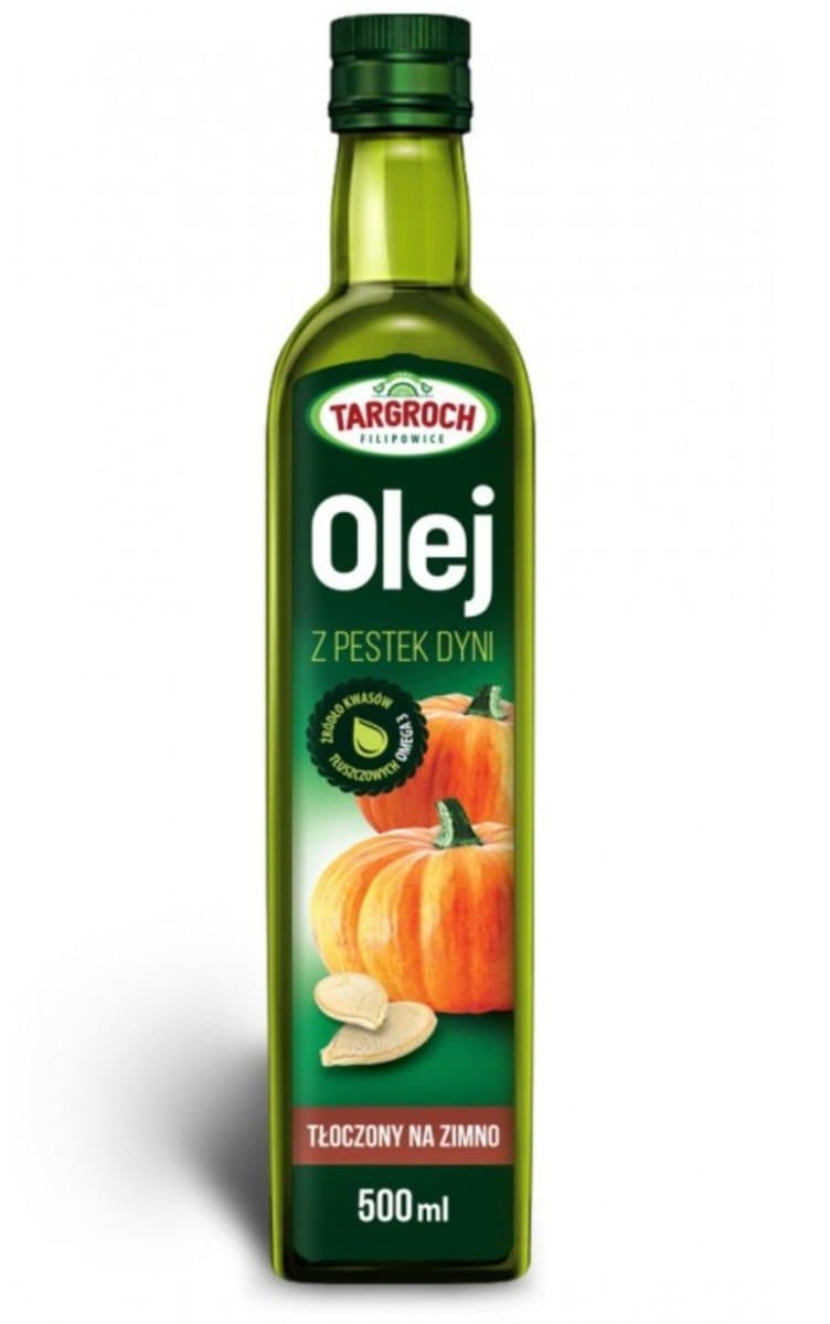 Targroch - Pumpkin Seed Oil - 500 ml – Targroch förpackning
