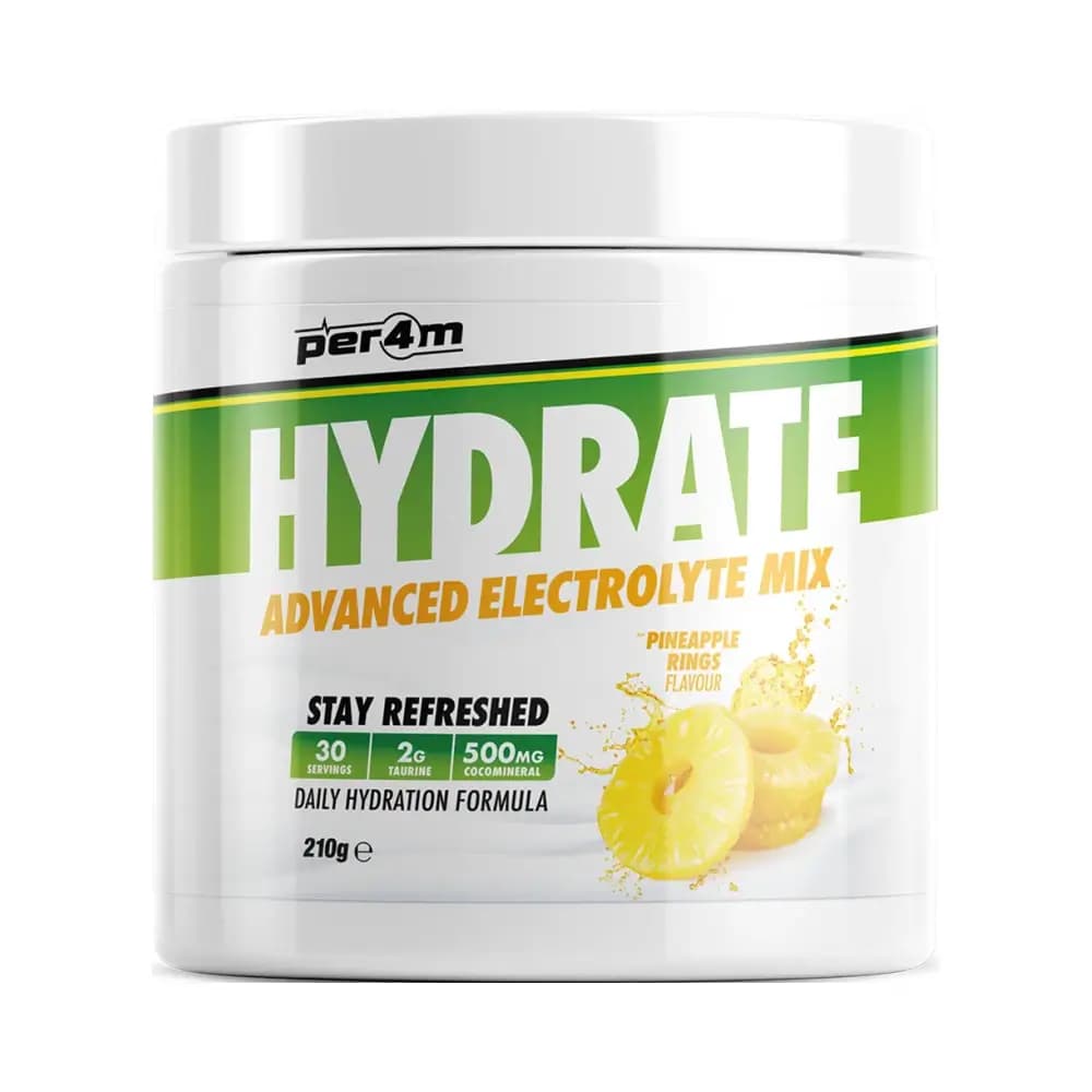 Per4m - Hydrate Advanced Electrolyte Mix - Pineapple Rings - 210g – Per4M förpackning