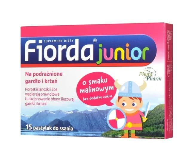 Fiorda - Junior Lozenges 15 Pieces – Fiorda förpackning