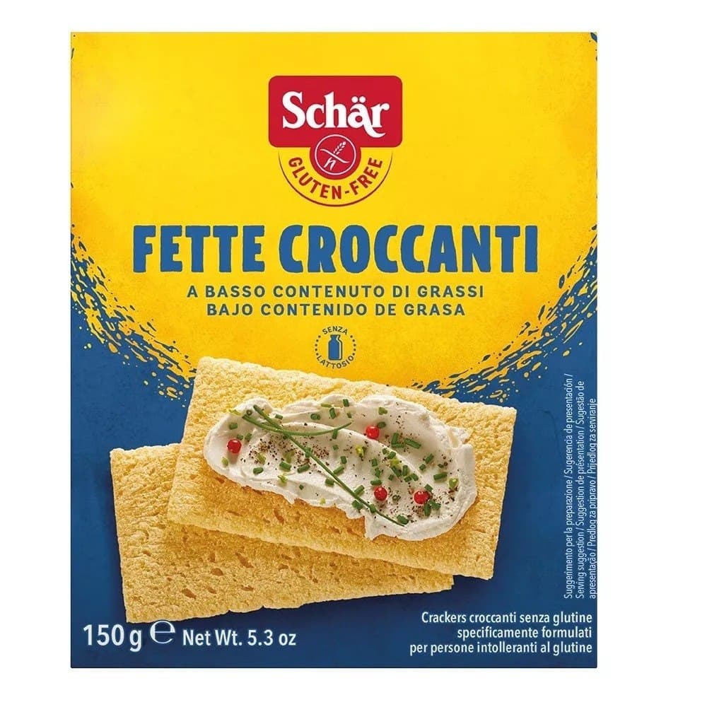 Schar Chleb chrupki Fette Croccanti 150 g – Schär emballage