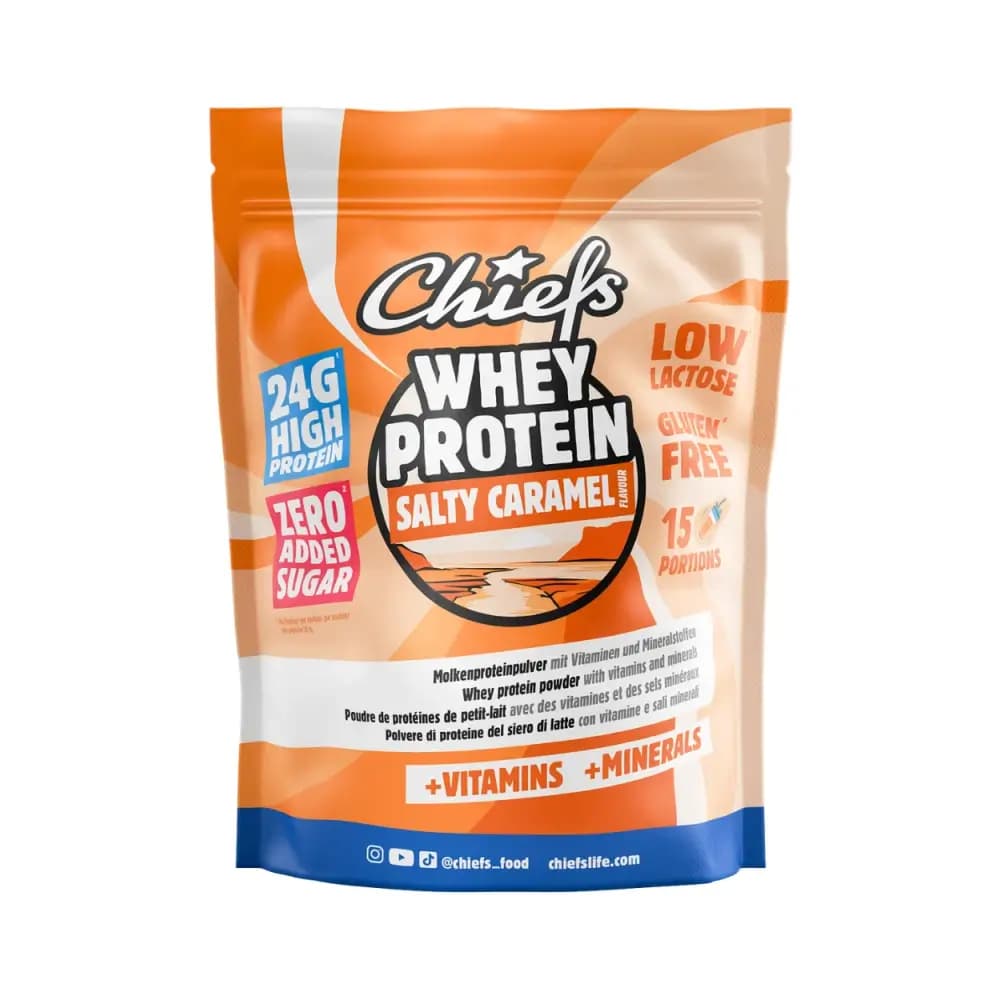Chiefs - Whey Protein Powder - Salty Caramel - 15 portions