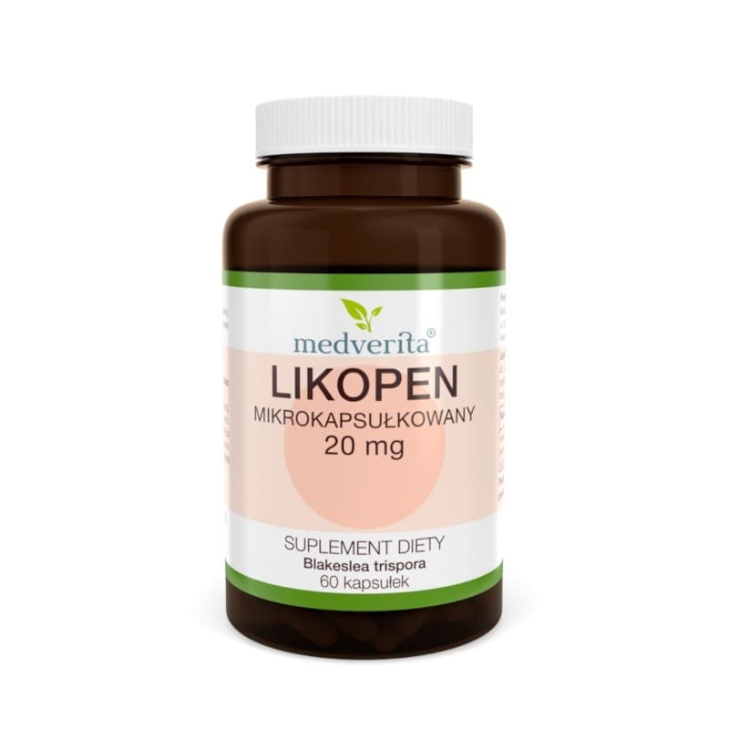 Medverita - Lycopene 20mg 60 Capsules – Medverita förpackning