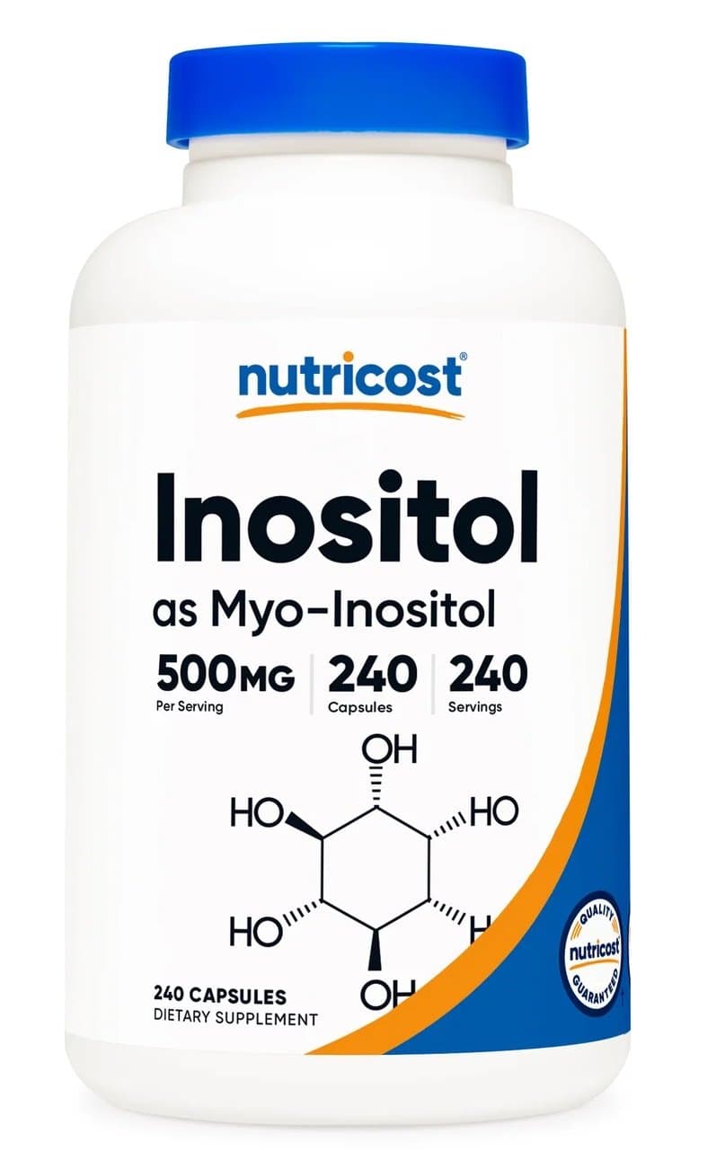 Nutricost - Inositol - 240 kapsler – Nutricost emballage