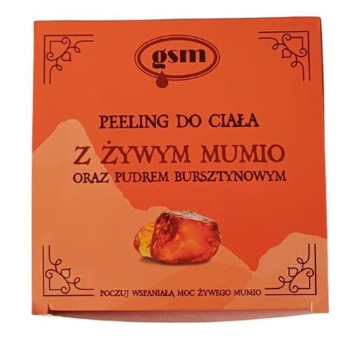 GSM Mumio Body Peeling med levende Mumio og ravstøv (200 ml)