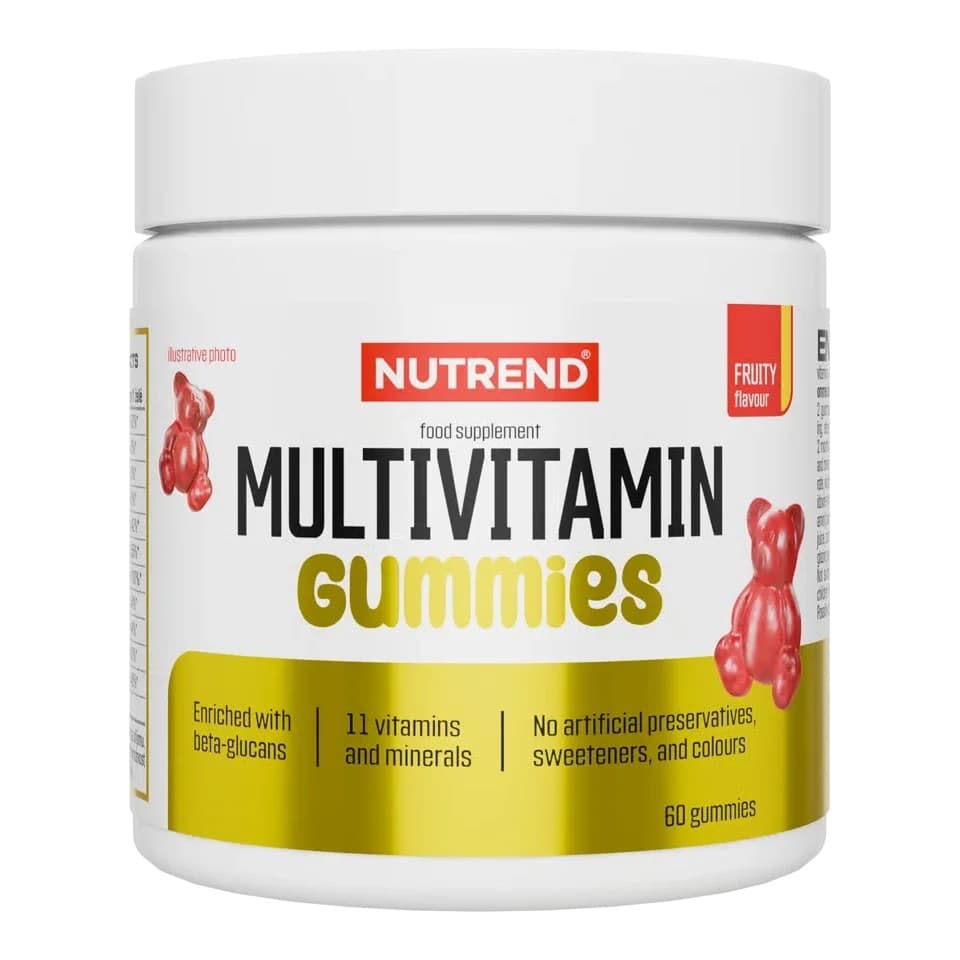 Nutrend - Multivitamin - Frugtsmag, 60 gummies – emballage