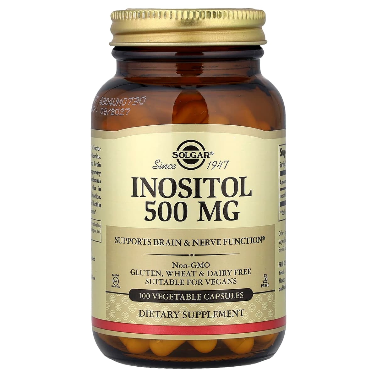 Solgar - Inositol 500mg – Solgar förpackning