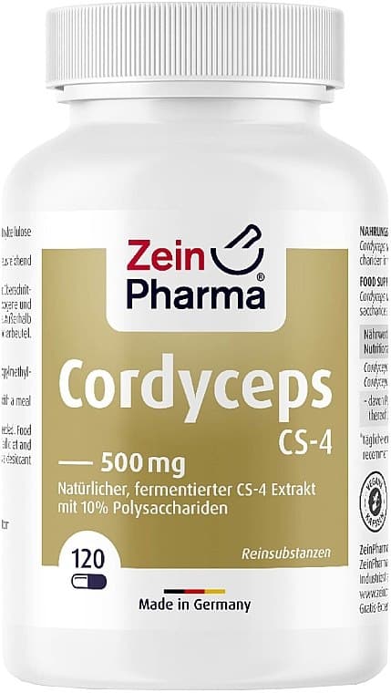 Zein Pharma - Cordyceps CS-4 - 120 Caps – Zein Pharma förpackning