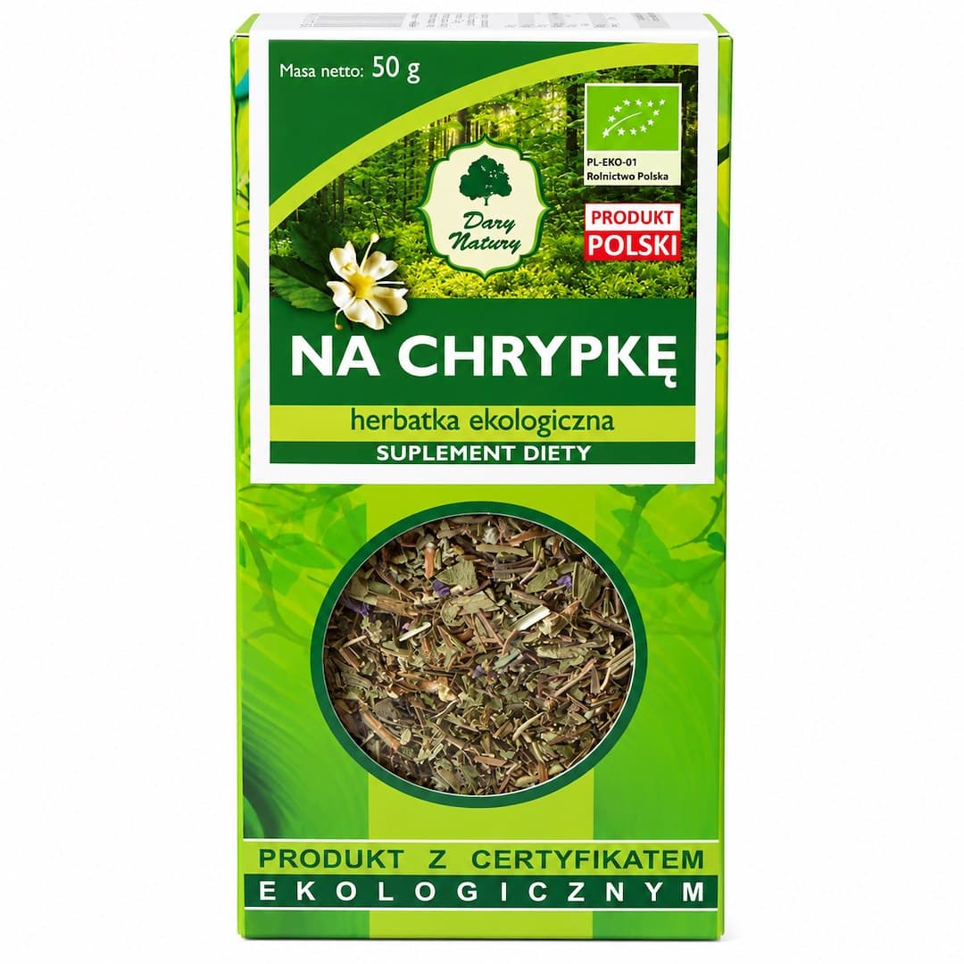 Dary Natury - For Hoarseness Tea - 50g – Dary Natury förpackning