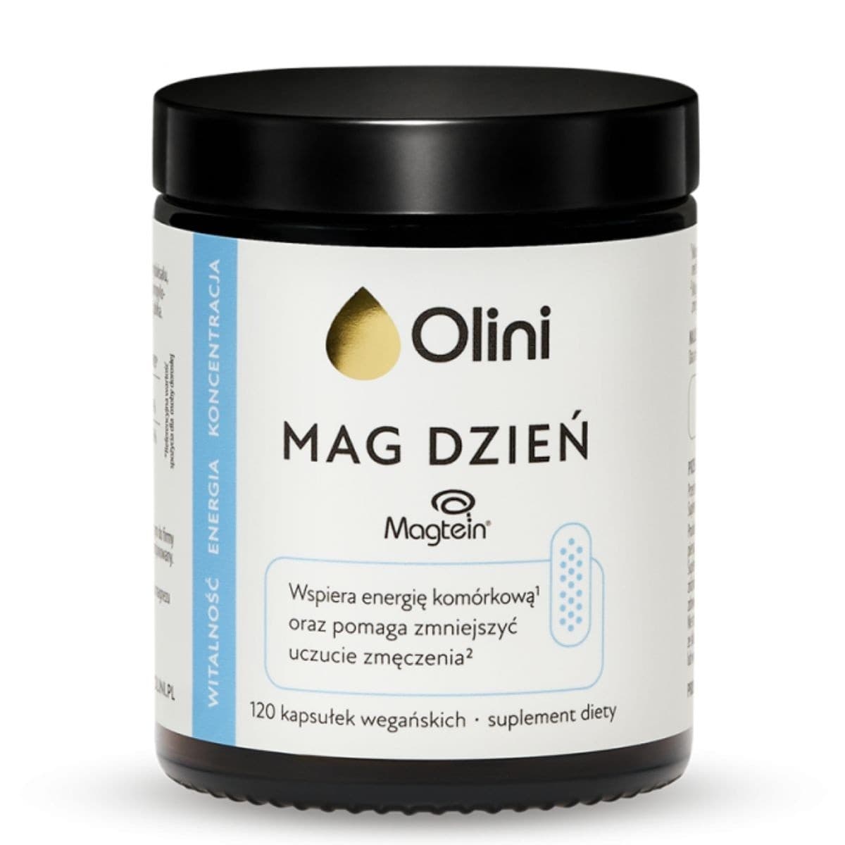 Olini - Magnesium Day Vegan Capsules 120 - 120 caps – olini förpackning
