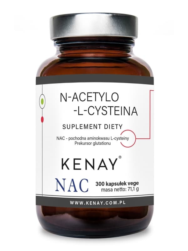 Kenay - N-acetylcystein - 120 kapslar – förpackning