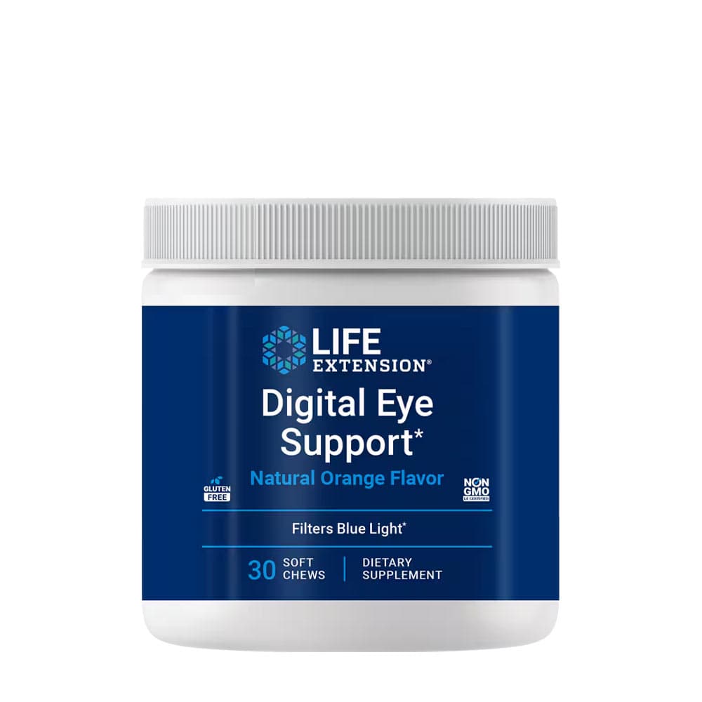 Life Extension Digital Eye Support - Orange - 30 Chewable Tablets – Life Extension förpackning