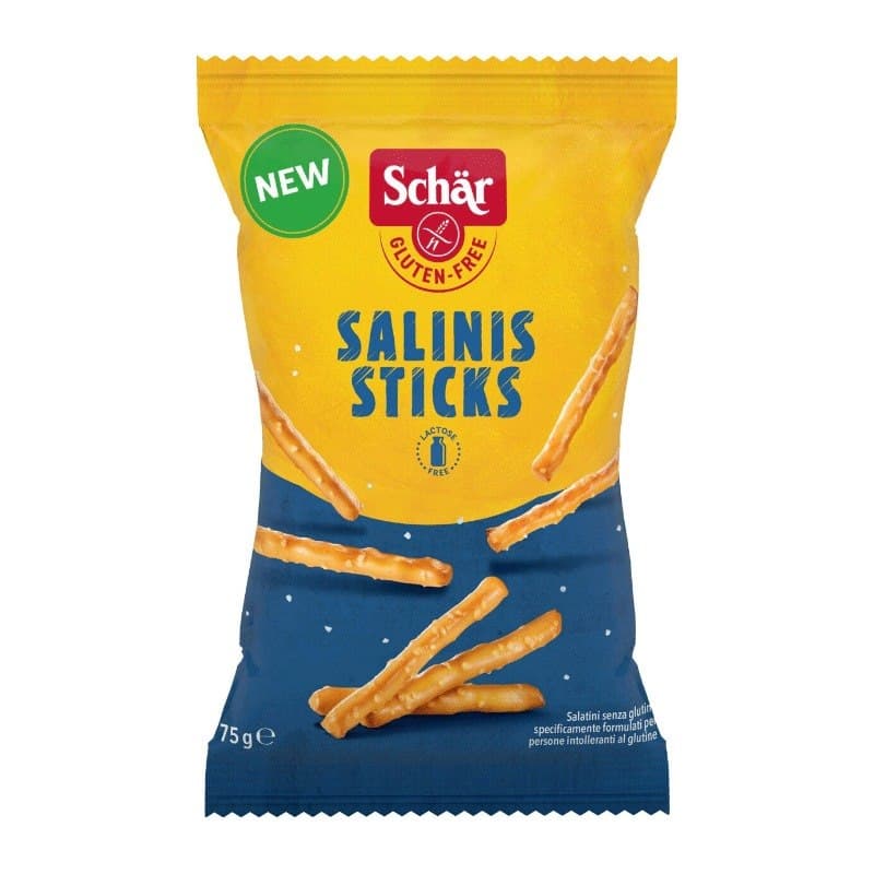 Schar Paluszki Salinis Sticks 75 g – Schär emballage