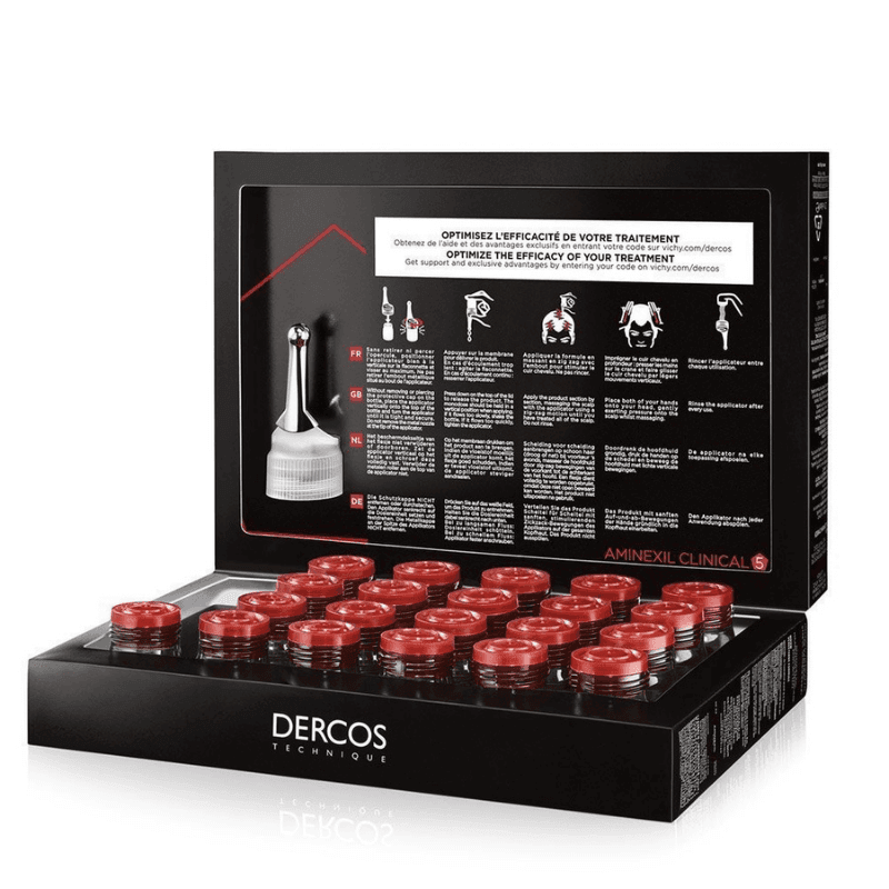 Dercos - Aminexil Clinical 5 - 21 x 6ml – Dercos förpackning