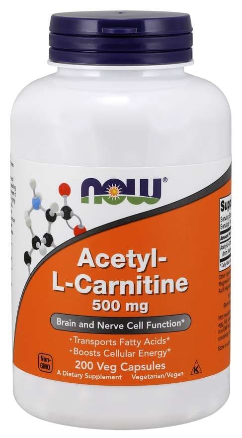 NOW Foods - Acetyl-L-Carnitine – NOW Foods förpackning