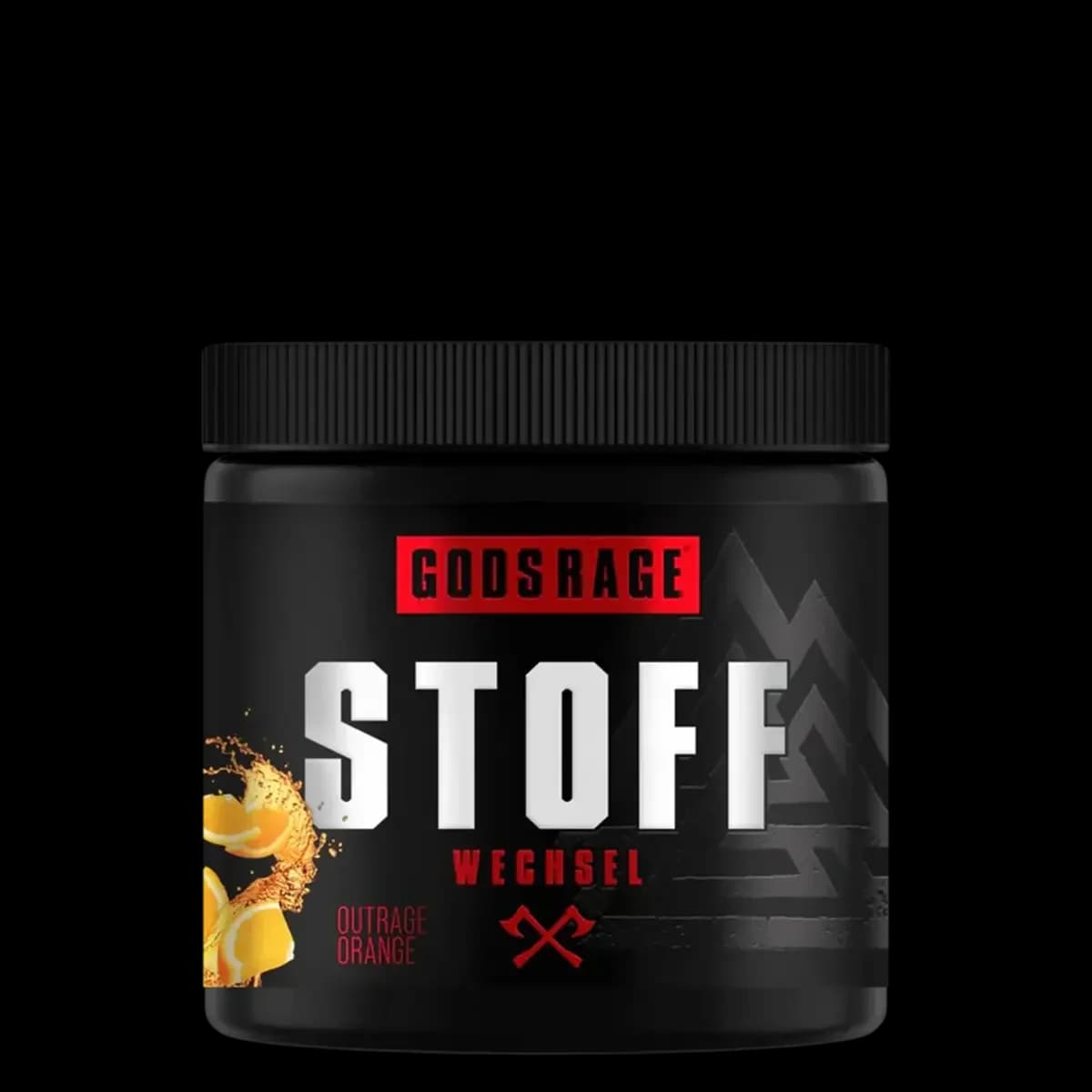 GODSRAGE - STOFF Wechsel - Outrage-appelsiini, 300 g – GODSRAGE pakkaus