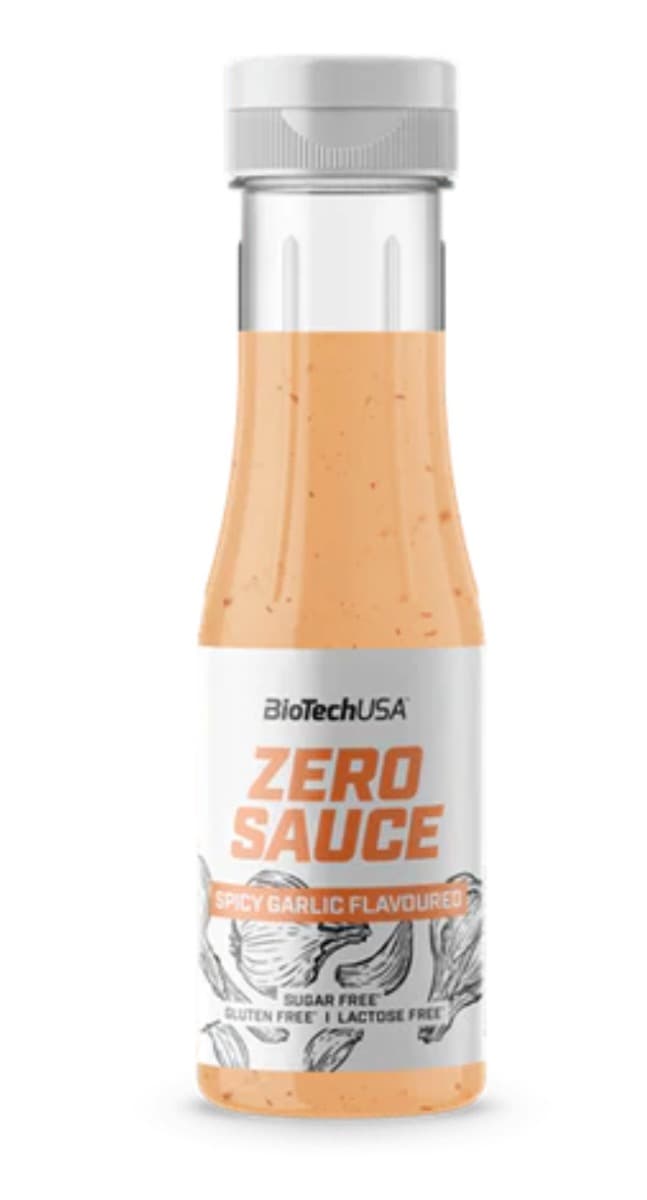 BioTechUSA - BioTech USA Zero Sauce 350ml Spicy Garlic – BioTechUSA förpackning