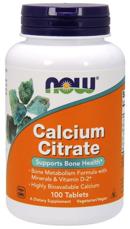 NOW Foods - Calcium Citrate With Minerals & Vitamin D-2 - 100 Tabs