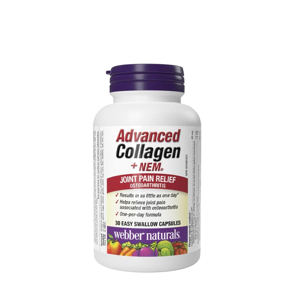 Webber Naturals Advanced Collagen + NEM® - 30 Capsules – Webber Naturals förpackning
