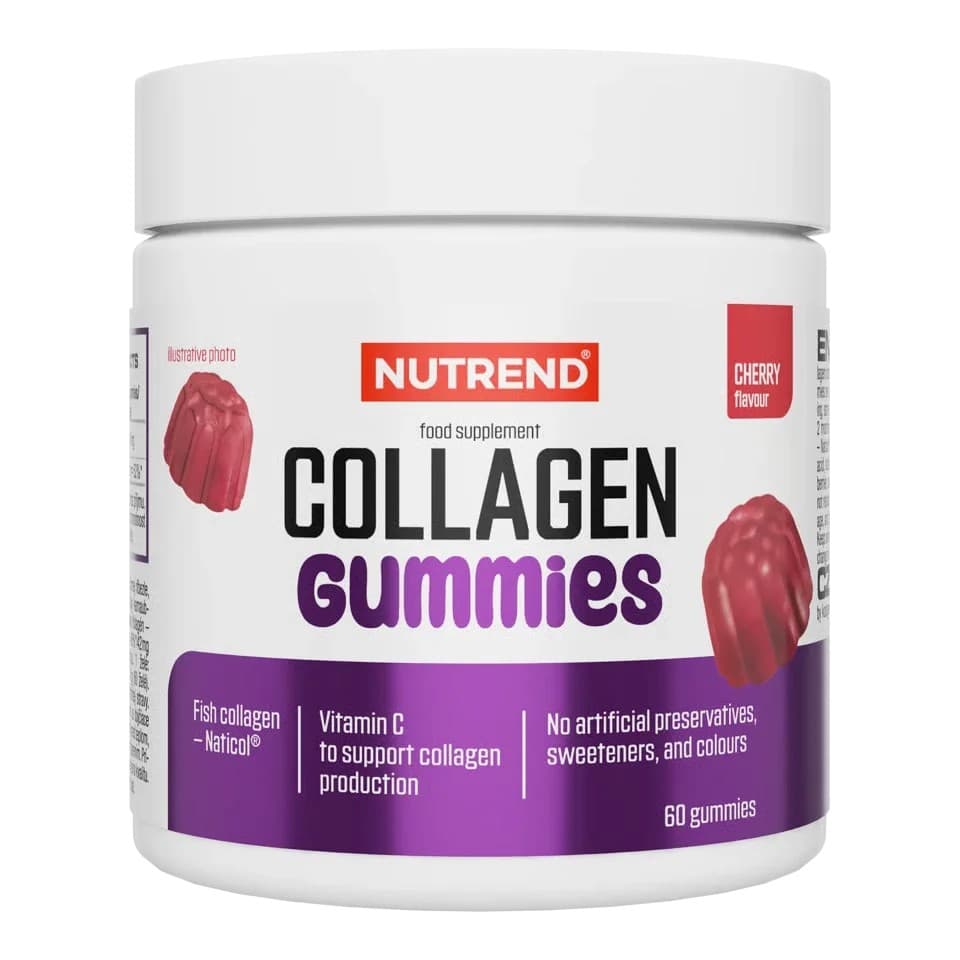 Nutrend - Kollagen - Kirsebær, 60 gummies – emballage