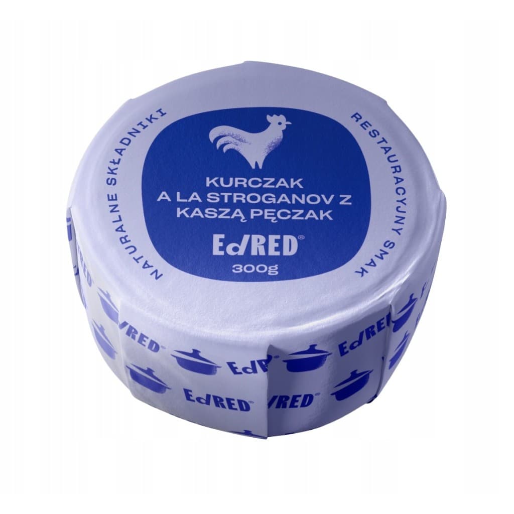 Ed/RED - Kylling Stroganoff med Pukker 300g – Ed/RED emballage